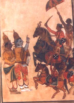 Siva in the guise of Horseman reveals himself to a Pandian King