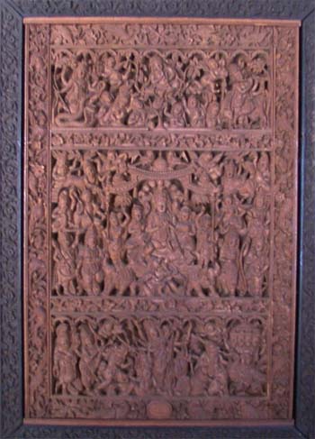 The Sandalwood carvings from Mysore.