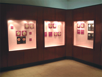 A view of the reorganized Numismatic Gallery