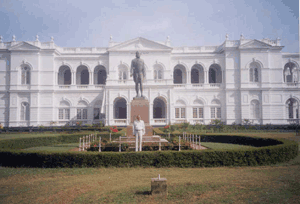 Dr.R.Kannan in front of National Museum of Ceylon, Colombo (Sri Lanka), December 2003.