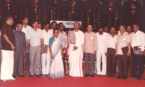 The Honourable Minister for Education, Government of Tamil Nadu, Dr. K. Anbazhagan with delegates.