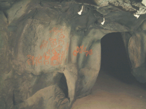 The scenography of the Rock and Cave Art gallery 