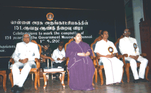 The dignitaries on the dais