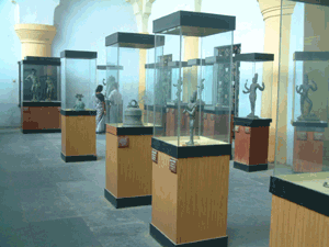 Bronze display in the Tanjore Art Gallery